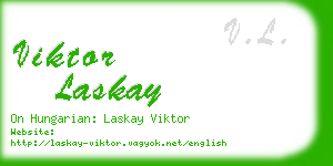 viktor laskay business card
